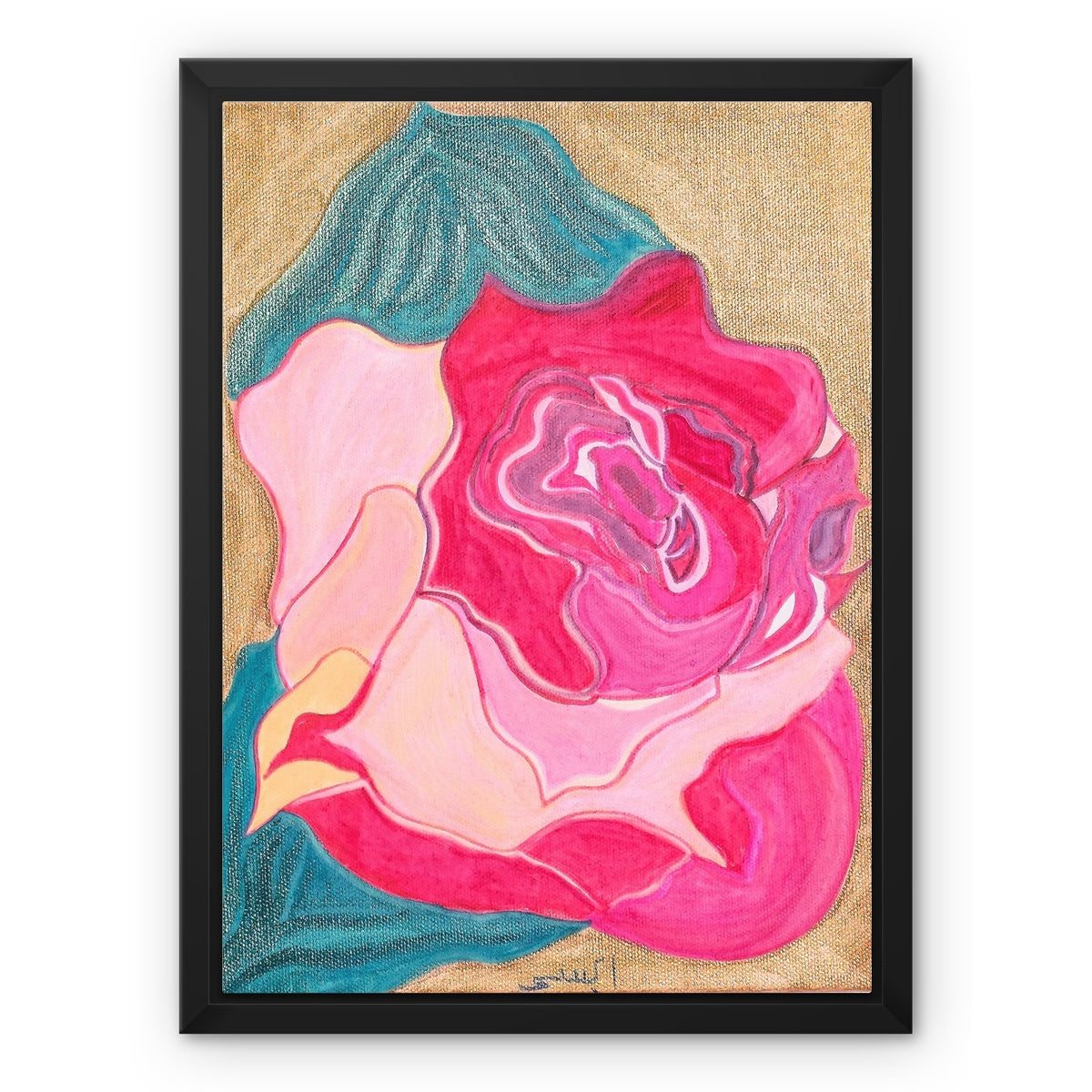 Classic Rose Framed Canvas