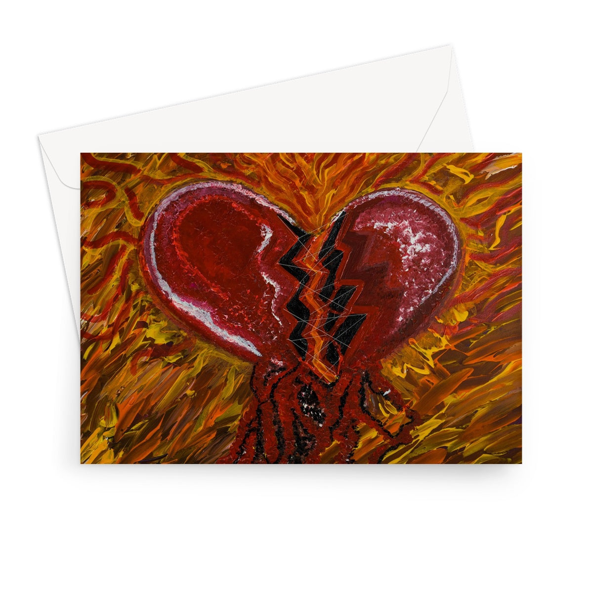 Blood of Hearts Greeting Card