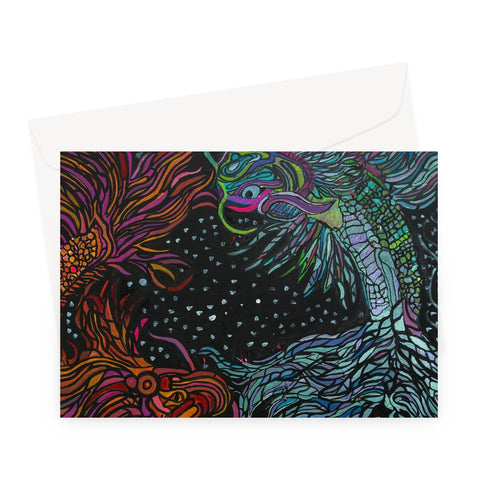 Dragon Fish Greeting Card