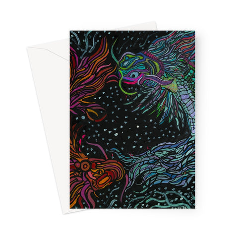 Dragon Fish Greeting Card