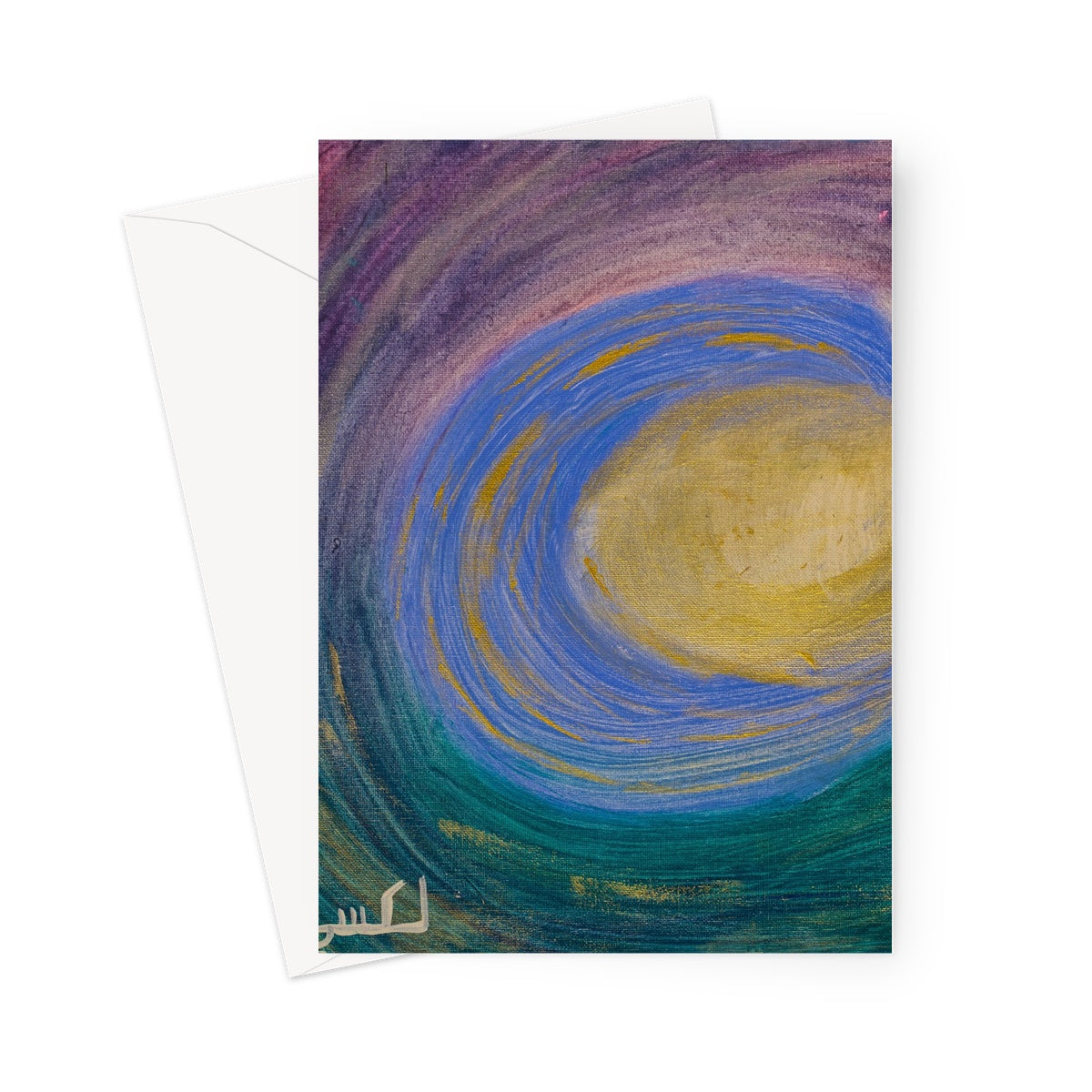 Two Contemporary Moons  Greeting Card