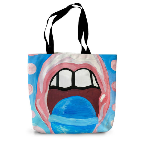 Pop Bubble Gum Canvas Tote Bag