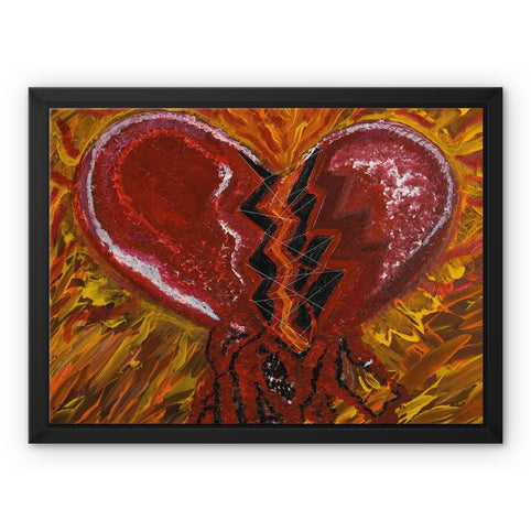 Blood of Hearts Framed Canvas