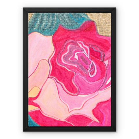 Classic Rose Framed Canvas
