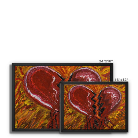 Blood of Hearts Framed Canvas