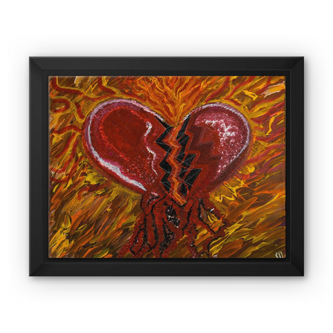 Blood of Hearts Framed Canvas