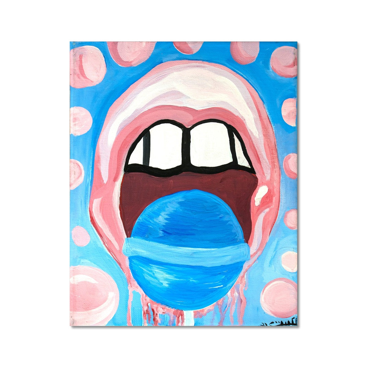 Pop Bubble Gum Photo Art Print