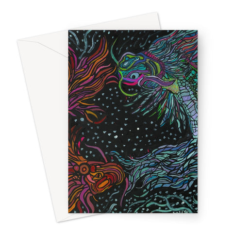 Dragon Fish Greeting Card